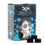 Dum 15mm Black kolen 1 kg C15 - kokoskolen voor de waterpijp van Dum Charcoal
