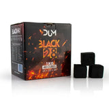 Dum 28mm Black kokoskolen 1 kg voor shisha en waterpijp - kubische kooltjes van 28x28x28 mm