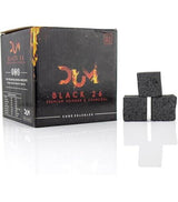 DUM Black 26 mm kokoskolen 1 kg - geurloze waterpijp kolen van kokosnootschalen