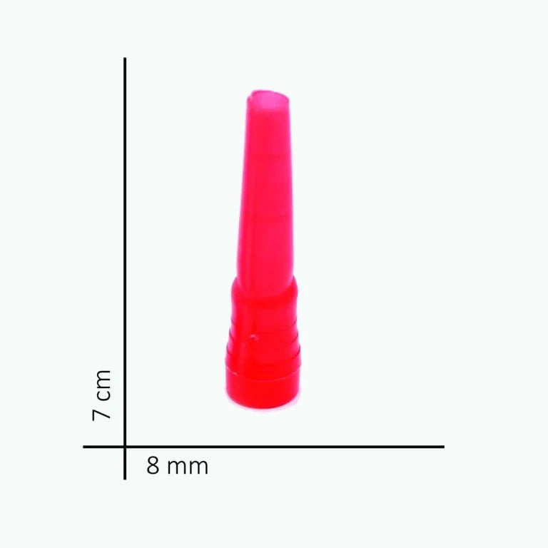 Afmetingen van shisha mondstuk L: dunne kant 7 mm, dikke kant 11 mm voor waterpijp slang