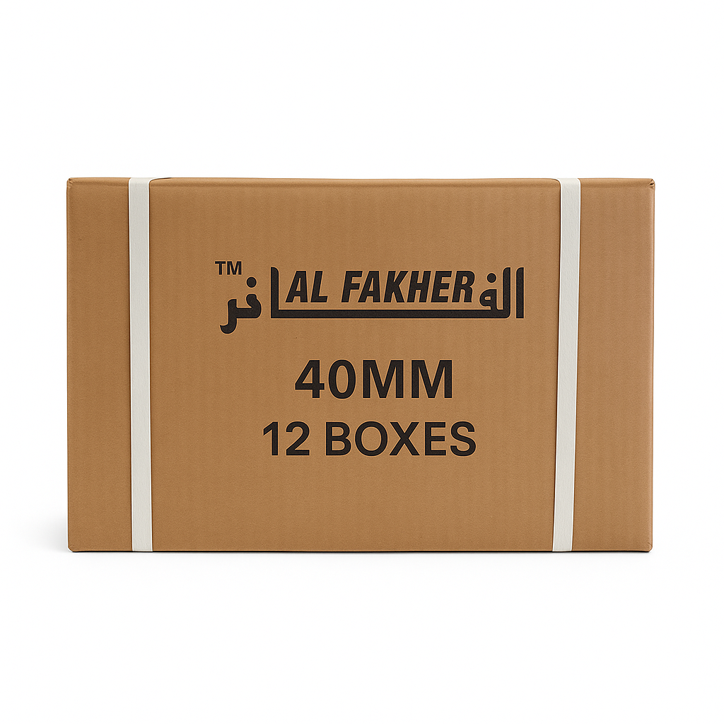 Al Fakher 40mm quick light shisha kolen grootverpakking 12 dozen - waterpijp kolen voor snelle ontbranding