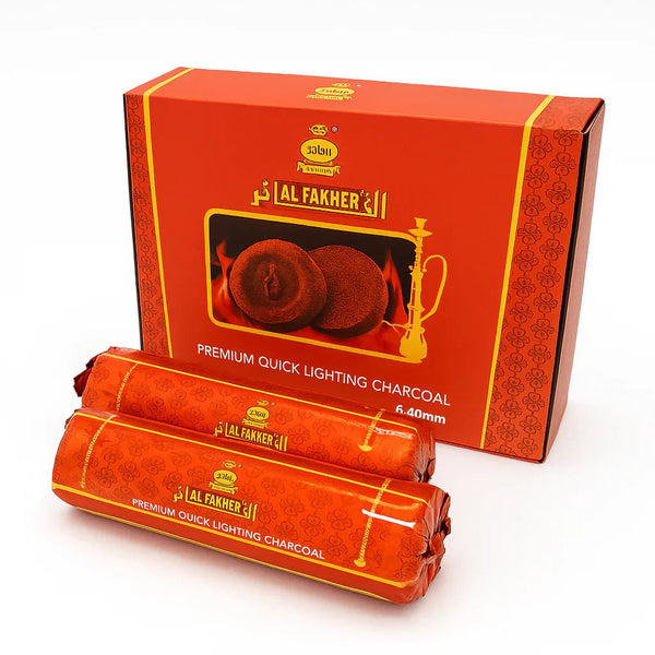 Al Fakher Easy Light houtskool 40mm - rol van 10 snelontbrandende waterpijp kolen voor shisha