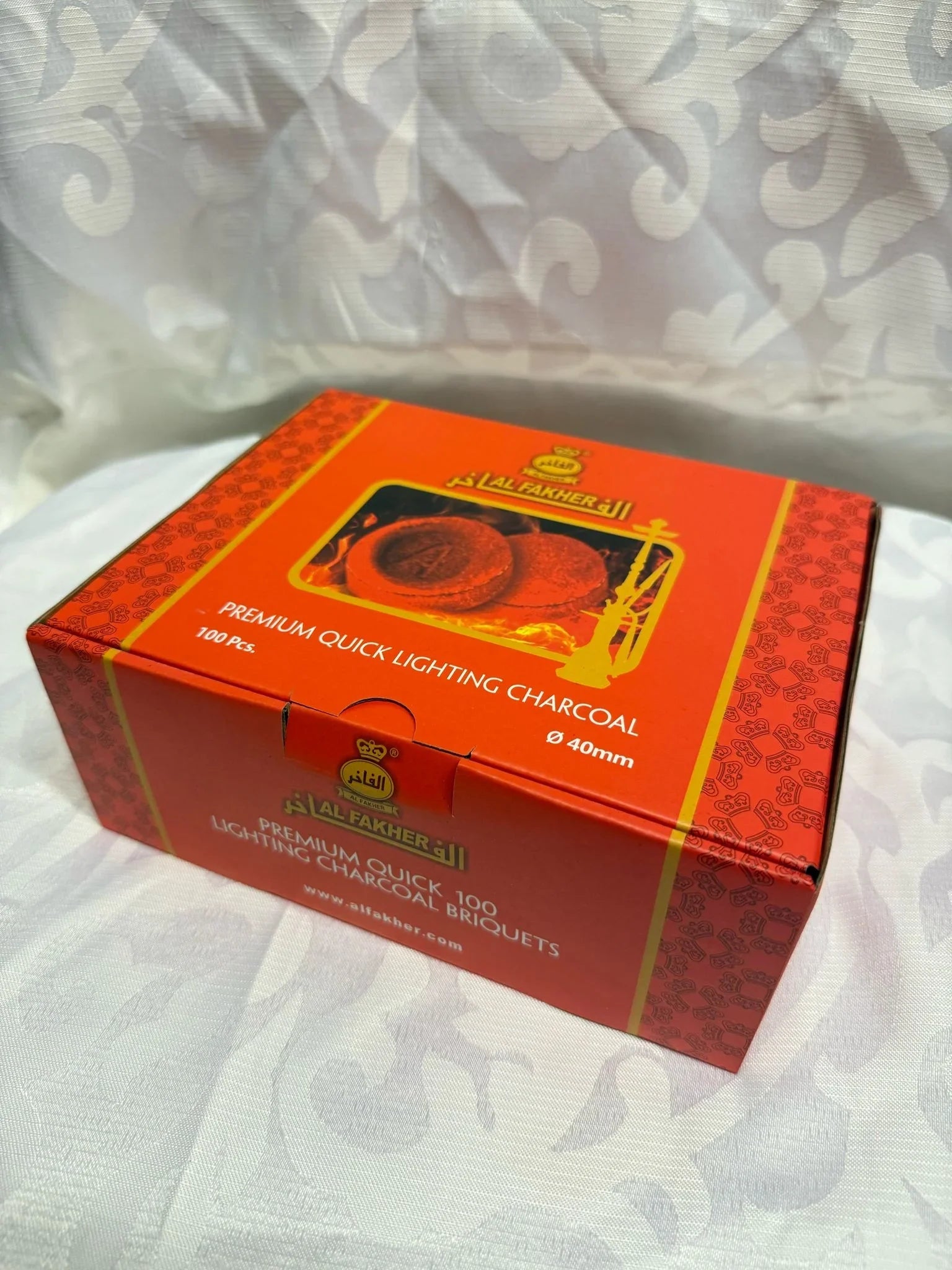 Al Fakher Easy Light kooltjes 40mm voor shisha en waterpijp - bovenaanzicht van de kolen