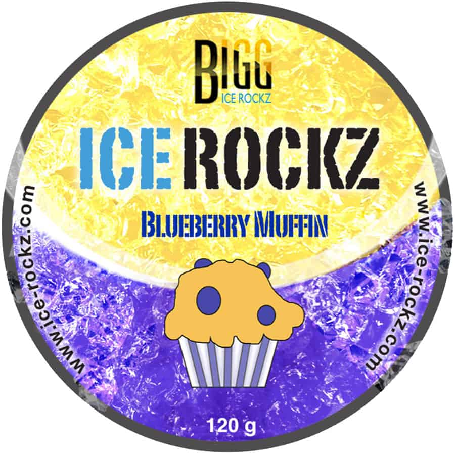 Aladin Big Ice Rockz Blueberry Muffin 120g shisha steam stones - pot met dessert bosbessen waterpijp smaak
