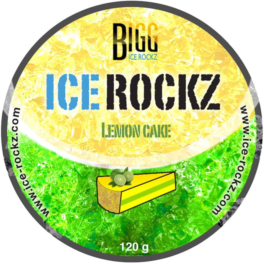 Aladin Bigg Ice Rockz Lemon Cake 120g shisha steam stones - zoet-frisse citroentaart smaak voor de waterpijp