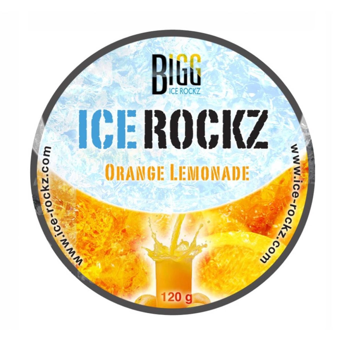 Aladin Bigg Ice Rockz Orange Lemonade 120g shisha steam stones - pot met rookvrije waterpijp steentjes citrusdamp