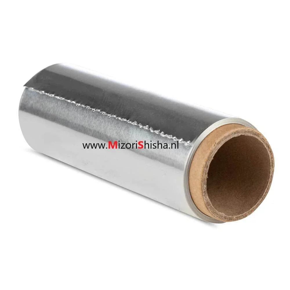 Aluminium folie rol voor waterpijp en shisha tabakskop, 25 meter extra dik