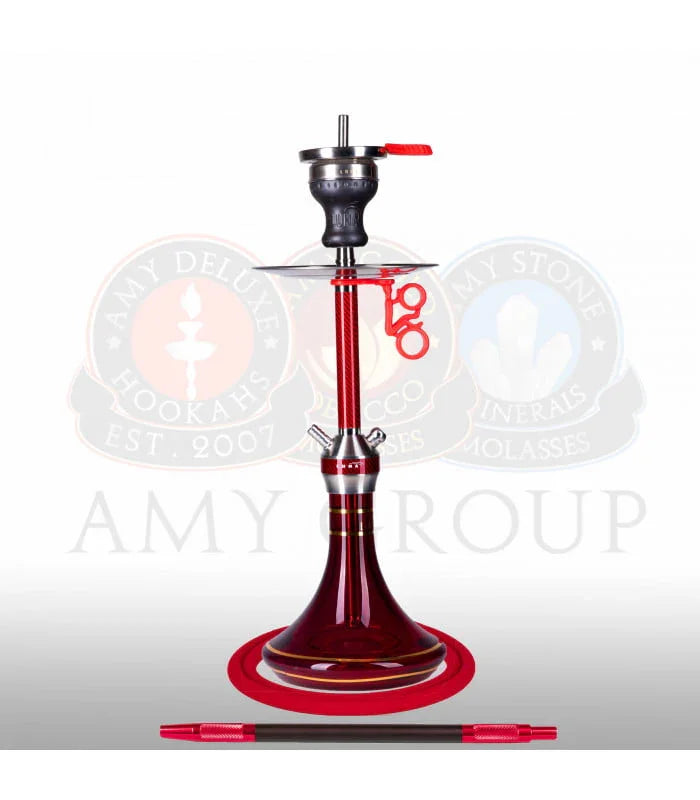 Amy Deluxe 003.02 Luna detailfoto waterpijp onderdelen en tabakskop met hotscreen