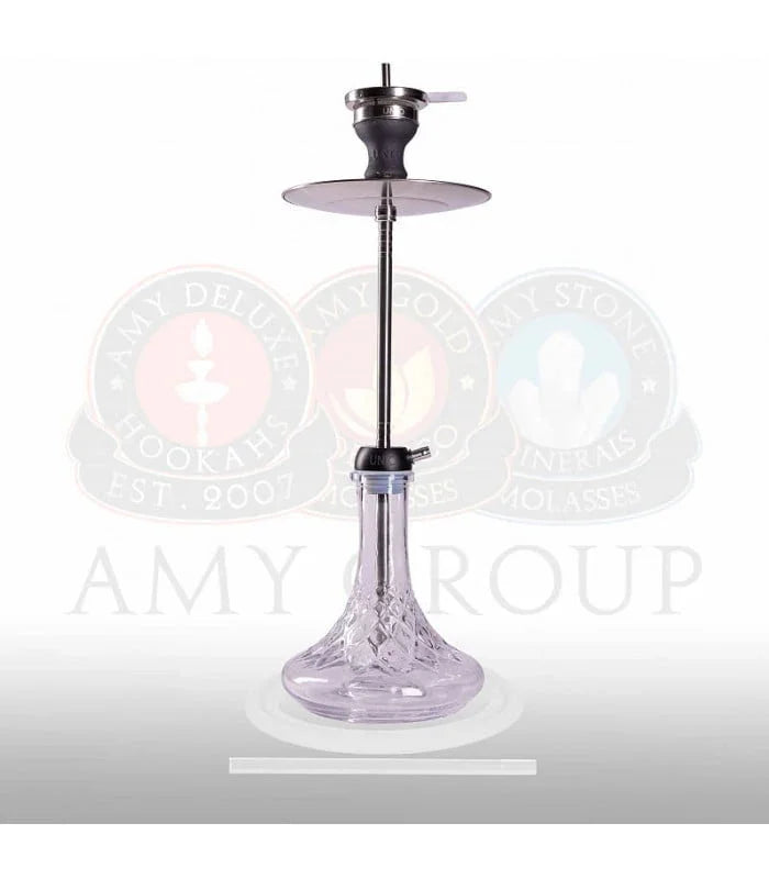 Amy Deluxe 007.01 Unio waterpijp transparant - volledig aanzicht