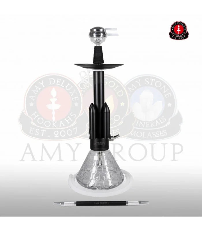 Amy Deluxe 067.01 Rocket waterpijp transparant - handgemaakte glazen waterpijp vaas