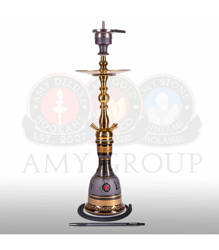 Amy Deluxe 088.01 Kura waterpijp met gouden vaas uit de Oriental Serie