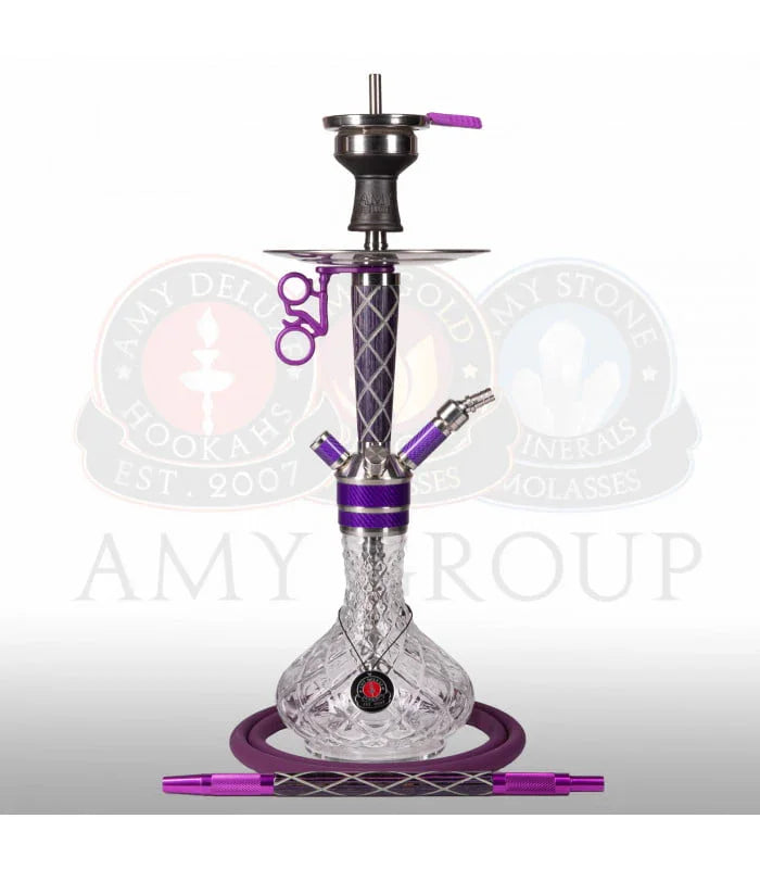 Amy Deluxe 102.02 Little X-Ray glow-in-the-dark waterpijp 60 cm blauw