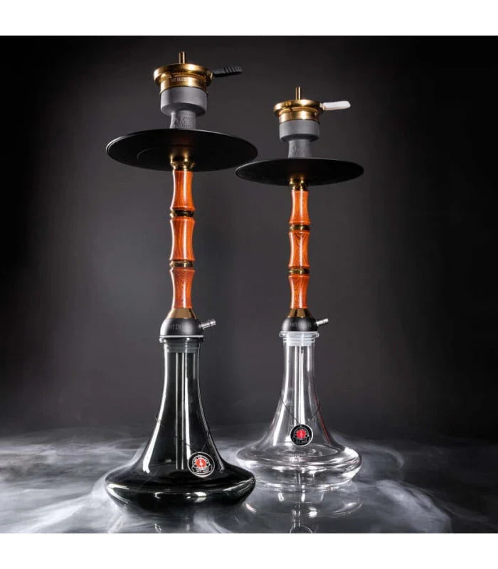Amy Deluxe 113.01 Bamboo Zwart waterpijp set overzicht