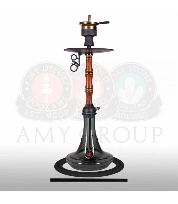 Amy Deluxe 113.01 Bamboo Zwart waterpijp shisha volledig beeld