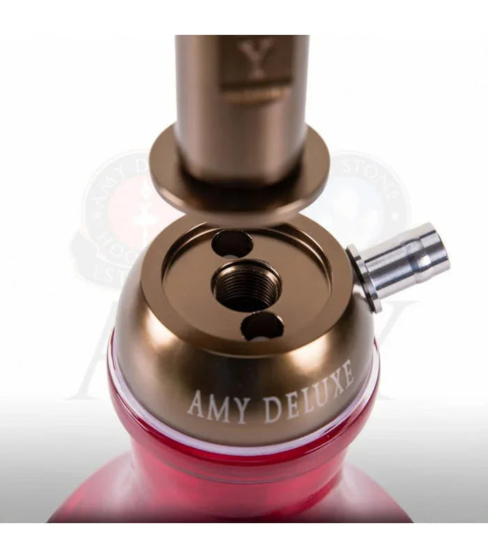 Amy Deluxe 116.03 Alu Mini Bag volledige waterpijp opgebouwd goud blauw