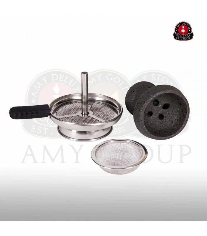 Amy Deluxe 1200 Galactic Steel S tabakskoppen assortiment bijpassende koppen