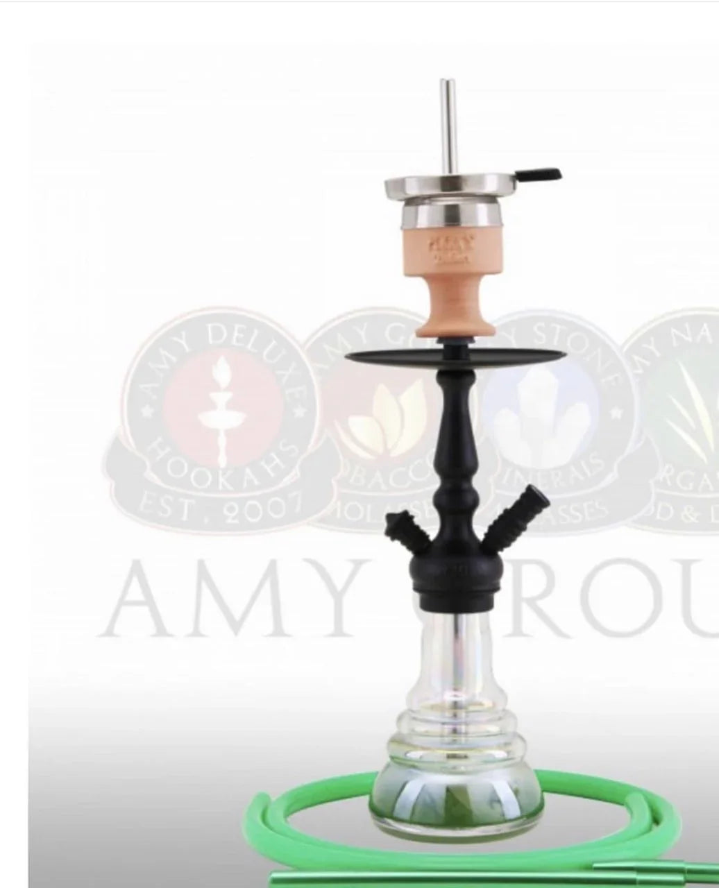 Amy Deluxe 340 Little Zuri shisha groen - compacte 54 cm waterpijp van Amy Deluxe