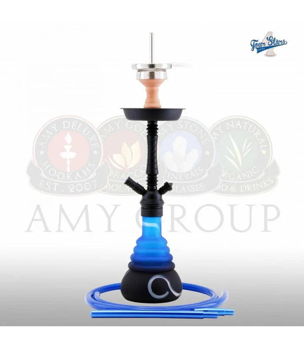 Amy Deluxe 450 4Star waterpijp compleet - shisha set van 54 cm in blauw