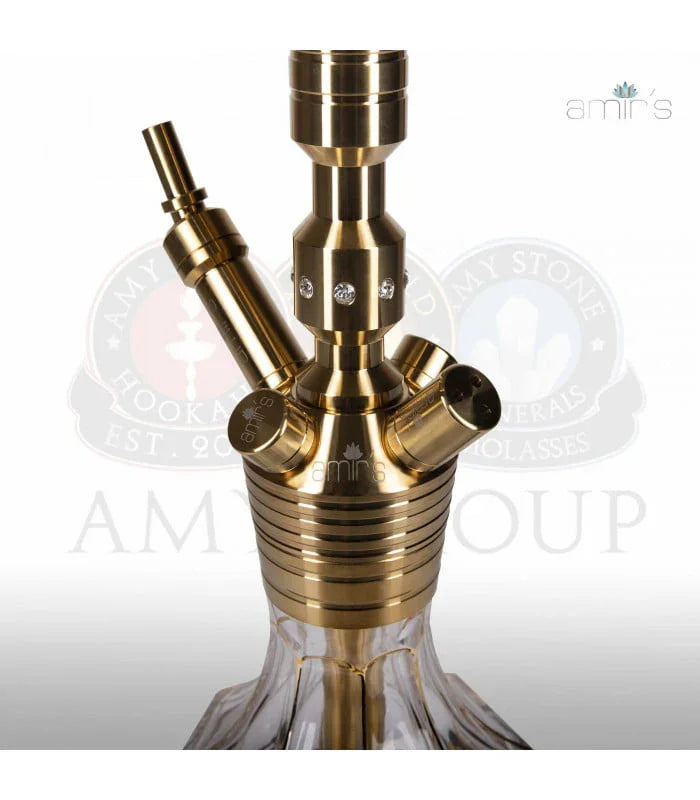 Amy Deluxe 901 Karat X universele adapter met kogelgewricht voor meerdere waterpijp slangen