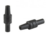 Amy Deluxe Aluminium Slangadapter zwart connector voor siliconen waterpijp slang