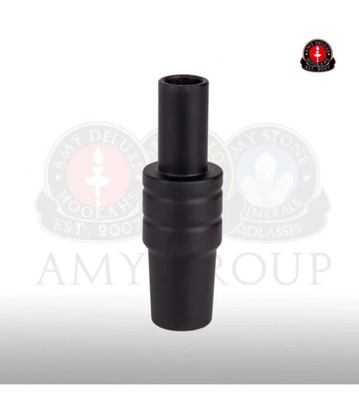 Amy Deluxe Aluminium Slangadapter zwart shisha onderdeel van aluminium