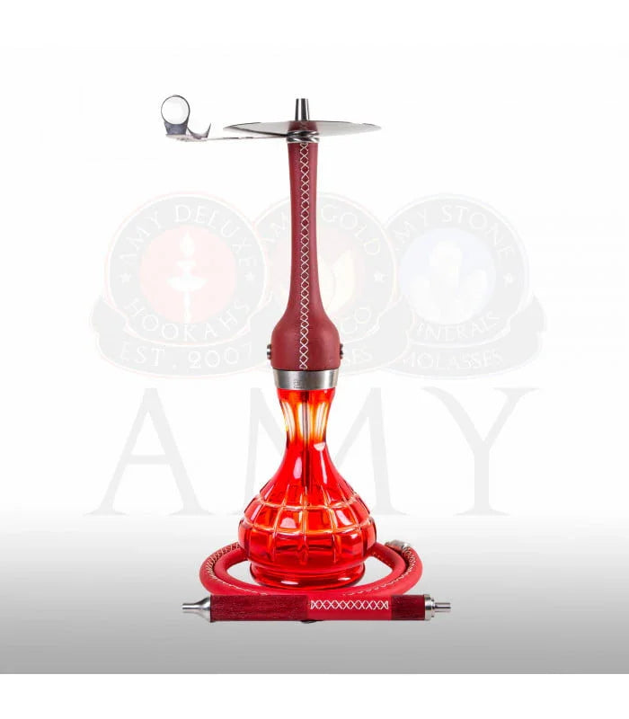 Amy Deluxe AMIRS Indi V2.0 Rood luxe waterpijp van 70 cm roestvrij staal