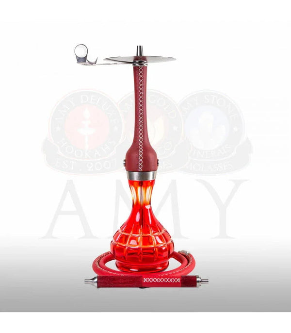 Amy Deluxe AMIRS Indi V2.0 Rood luxe waterpijp van 70 cm roestvrij staal