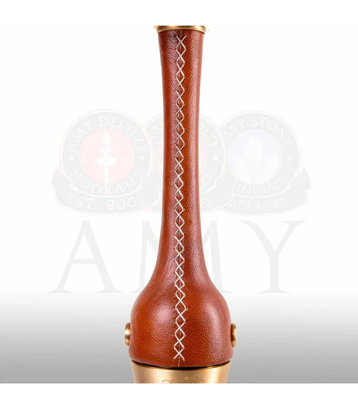 Amy Deluxe AMIRS Indi V2.0 rookkolom - leer en roestvrij staal, zwart design van 70 cm