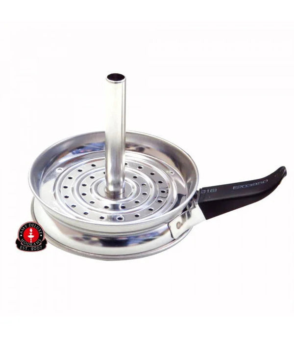 AMY Deluxe Hot Pan hittebeheer opzetstuk voor waterpijp tabakskop, geschikt voor 6 tot 7 cm binnendiameter