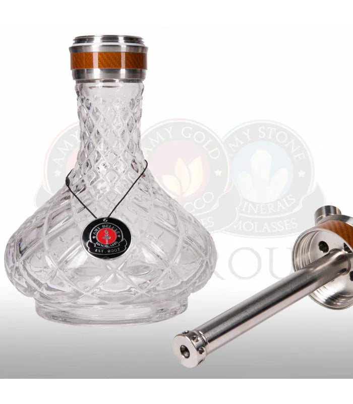 Amy Deluxe Little X-Ray shisha complete set met tabakskop en siliconenslang