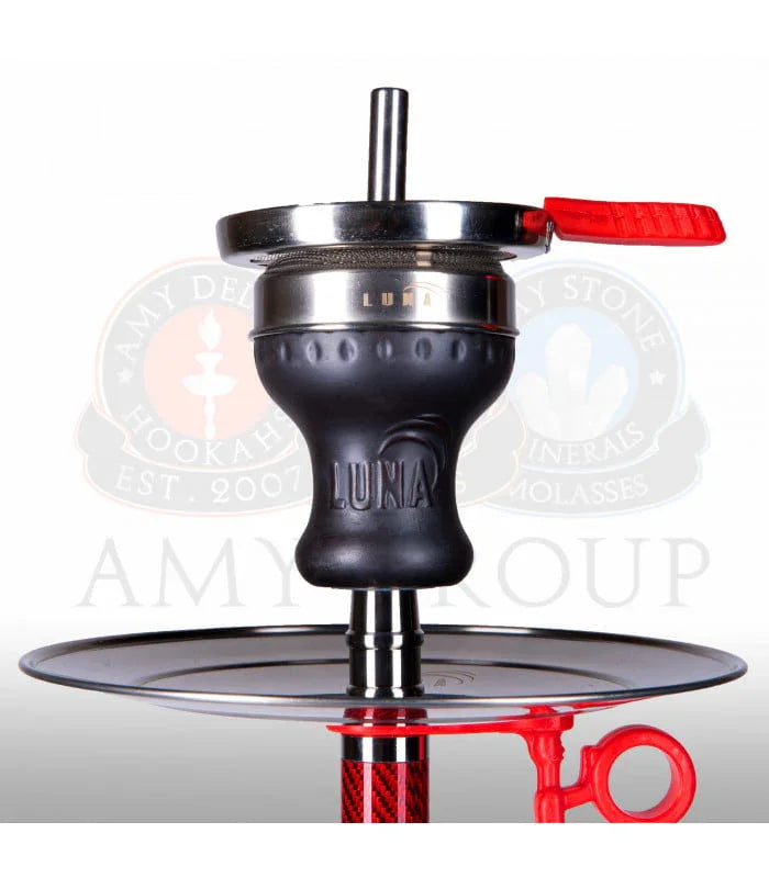Amy Deluxe Luna waterpijp volledig gemonteerd - 62 cm hoog complete shisha