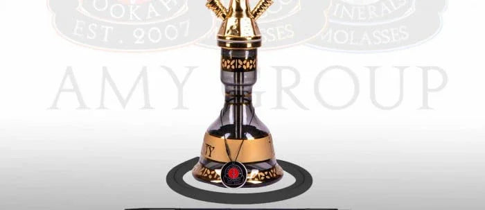 Amy Deluxe Oriental Serie losse shisha vaas goud - past op Tradi, Kura, Mutina, Hayil, Harfi, Sahri en Mini Tura waterpijpen