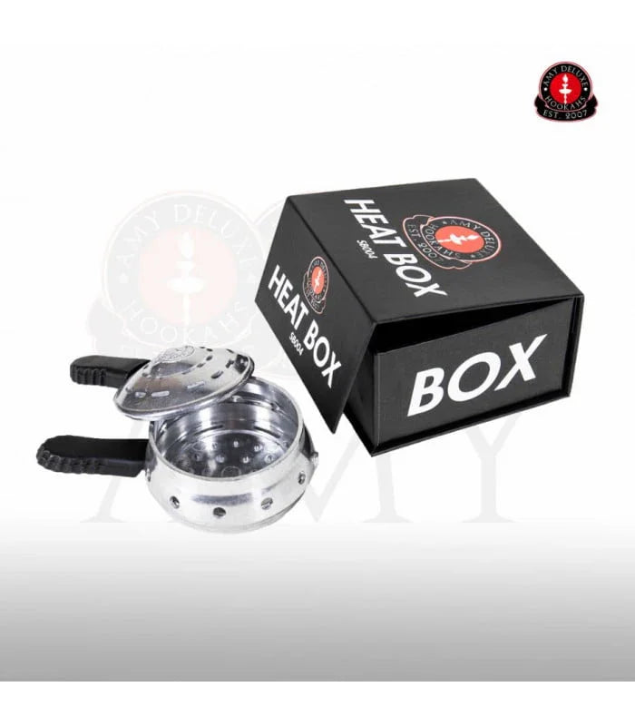 Amy Deluxe Smoke Box Heatmanagement aluminium waterpijp warmtemanager overzicht