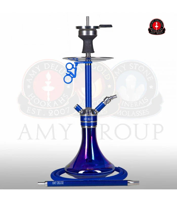 Amy Deluxe SS21.02 Carbonica Force R shisha - rookkolom met carbon coating detail