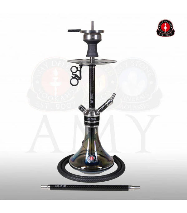 Amy Deluxe SS21.02 Carbonica Force R waterpijp - vooraanzicht complete set
