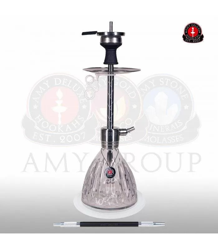 Amy Deluxe SS23.02 Signature S RVS waterpijp - complete shisha set van roestvrij staal
