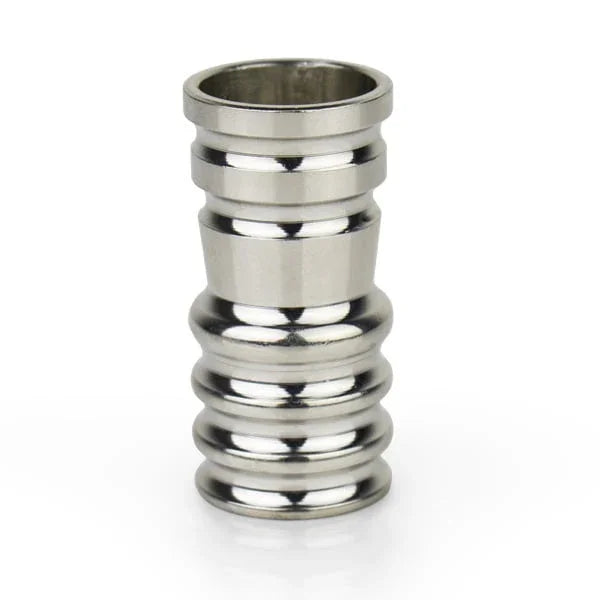 Amy Deluxe universele shisha adapter zilver voor waterpijp slangen