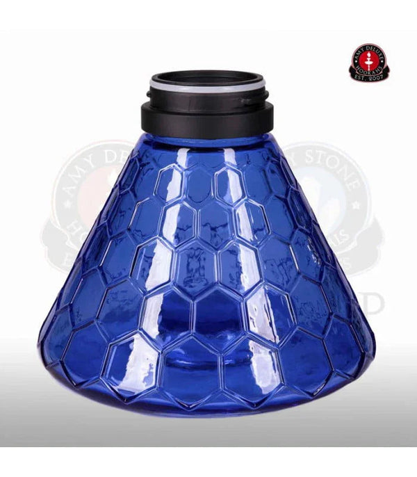 Amy Deluxe waterpijp vaas 067.01 Rocket Blauw onderkant in raket-vorm - shisha accessoire