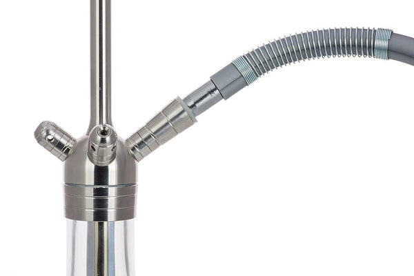 Anti-knik veer voor waterpijp slang van staal - bescherming bij aansluiting voor betere shisha luchtstroom