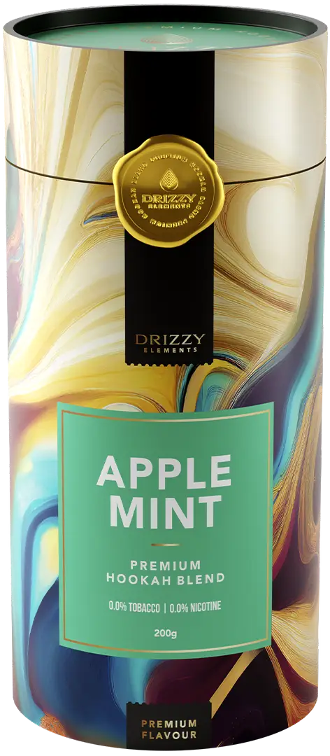 Apple Mint tabak 1 kg van Drizzy Elements in hersluitbare emmer - shisha tabak nicotinevrij