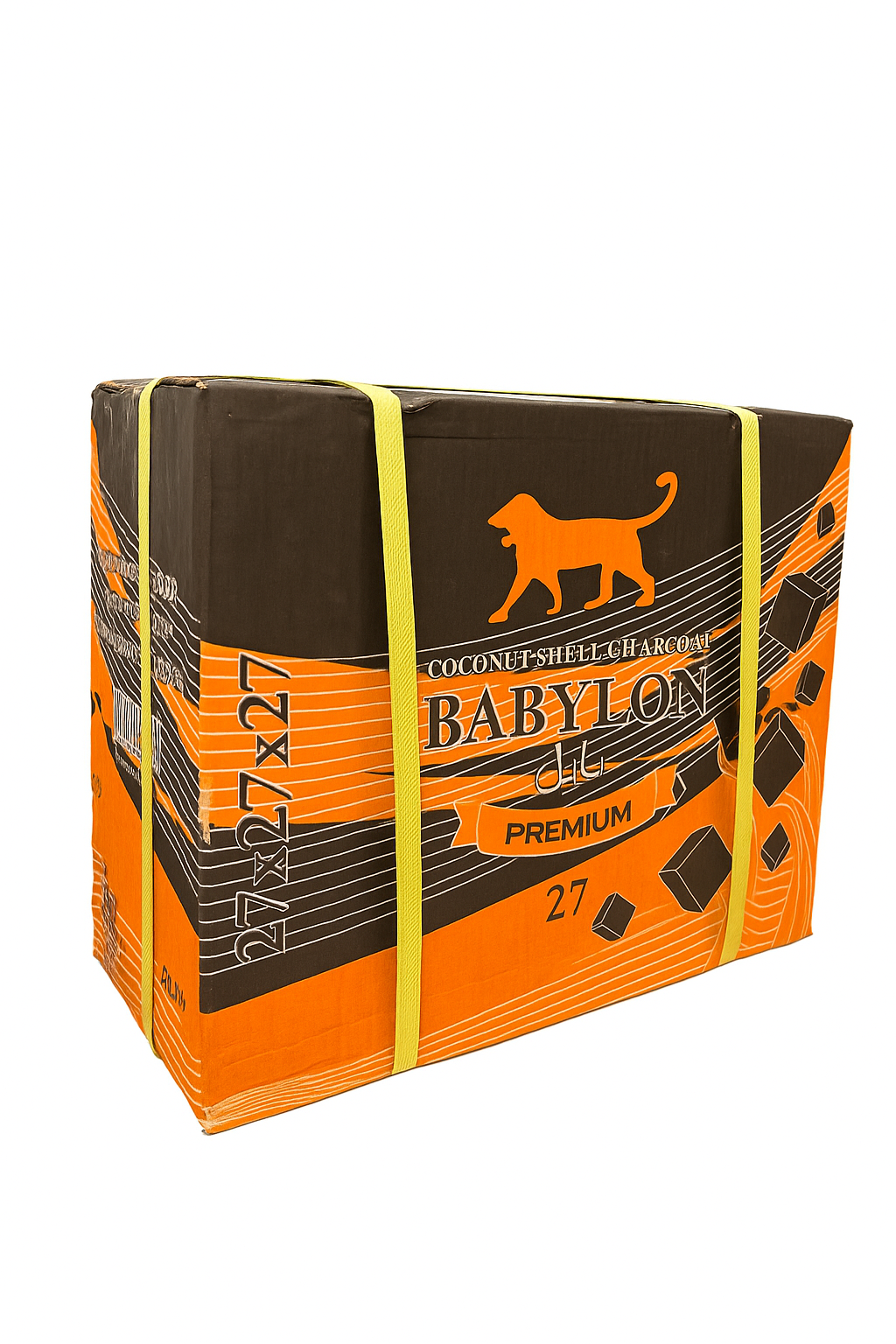 Babylon Shisha Kolen 27MM 20KG doos met premium kokos natuurkolen voor waterpijp gebruik