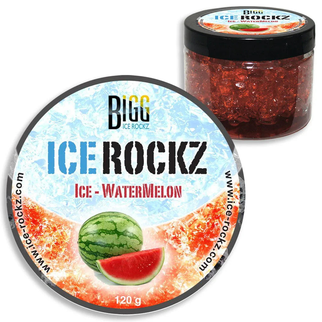 Bigg Ice Rockz Ice Watermelon Steam Stones voor waterpijp - zoete fruitige dampsmaak