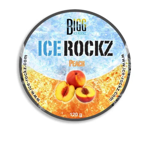 Bigg Ice Rockz Peach 120 gram steam stones - nicotinevrije shisha smaak met perziksmaak voor de waterpijp
