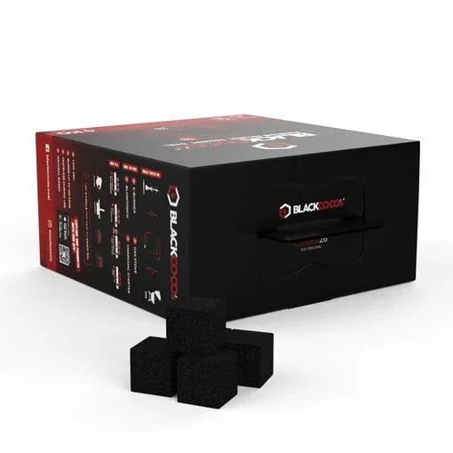 Black Coco's C26 kolen doos 4 kg bovenaanzicht - shisha kolen 26mm
