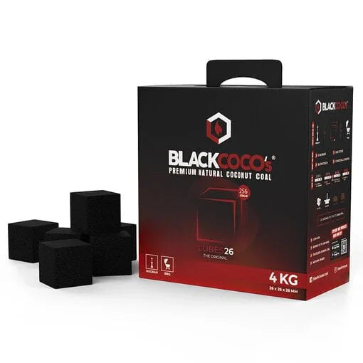 Black Coco's C26 waterpijp kolen 4 kg - Cubes26 26mm kokoskolen voor shisha