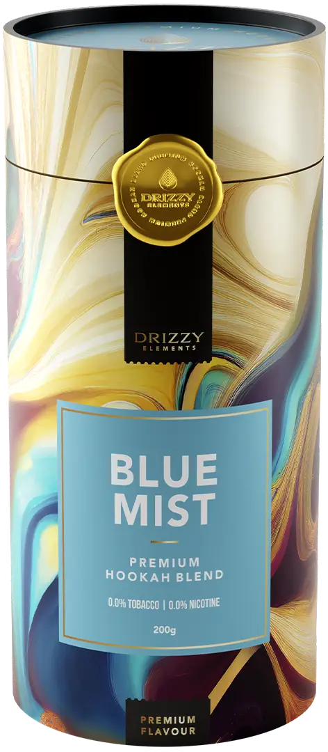 Blue Mist tabak Drizzy Elements 1 kg - fruitige shisha tabak en waterpijp tabak in hersluitbare emmer