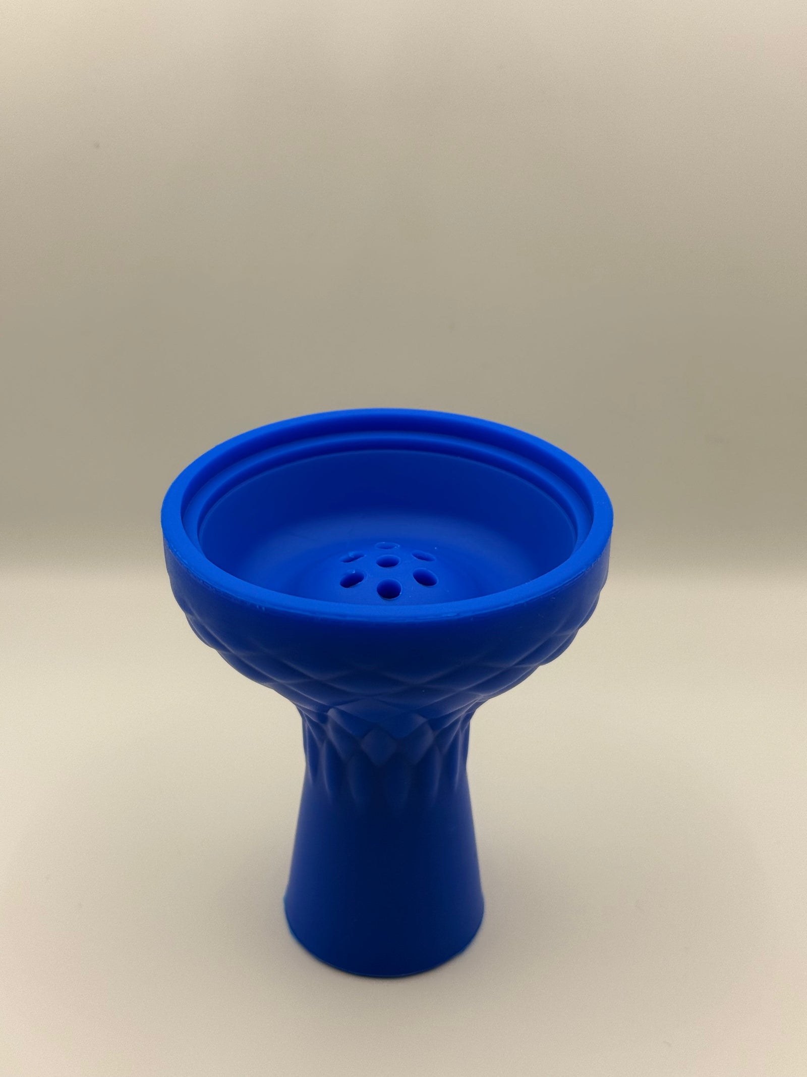Bovenaanzicht siliconen shisha bowl met zichtbare kopopening
