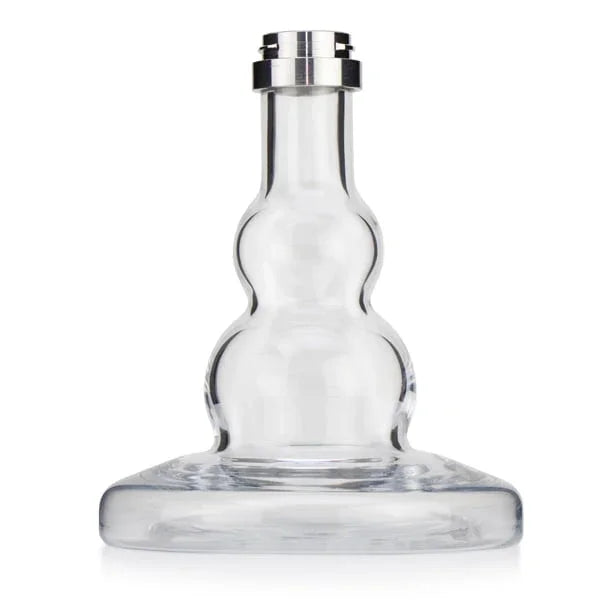 Bubble-vaas van de Dum SS24 Bubble Carbon waterpijp - rond dikwandig glas voor betere rookcirculatie