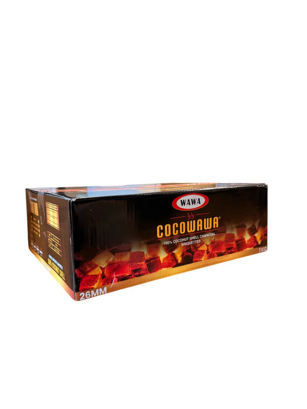 Coco Wawa waterpijp kolen 15 kg doos - kokosbriketten voor shisha grootgebruik