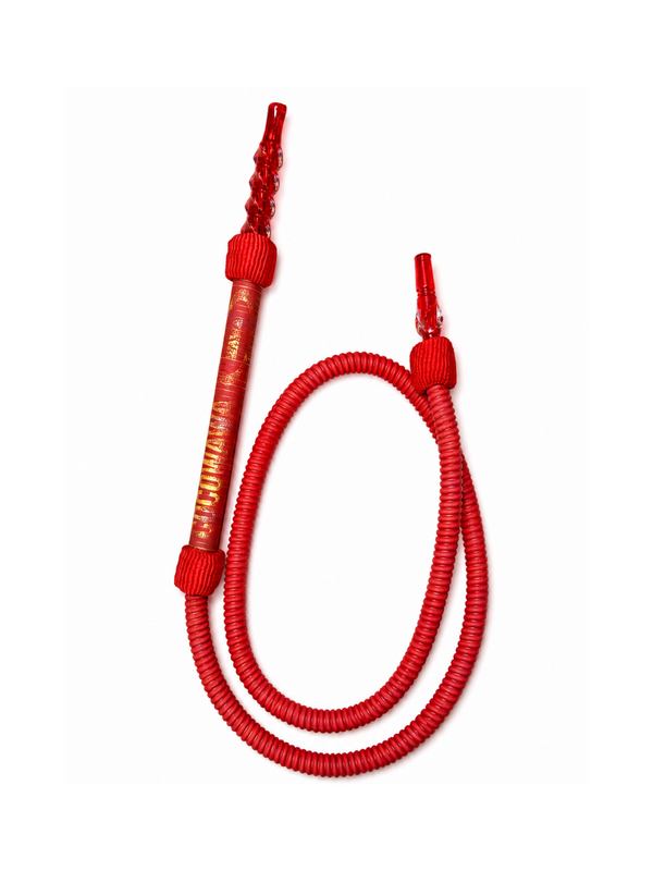 CocoWawa shisha slang rood niet-wasbare waterpijp slang van 150 cm met stevig mondstuk